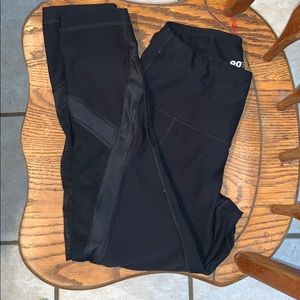 Black tights with mesh detail